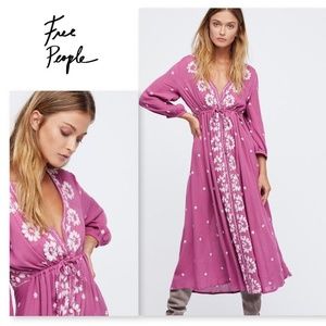 Embroidered Fable Midi Dress from Free People